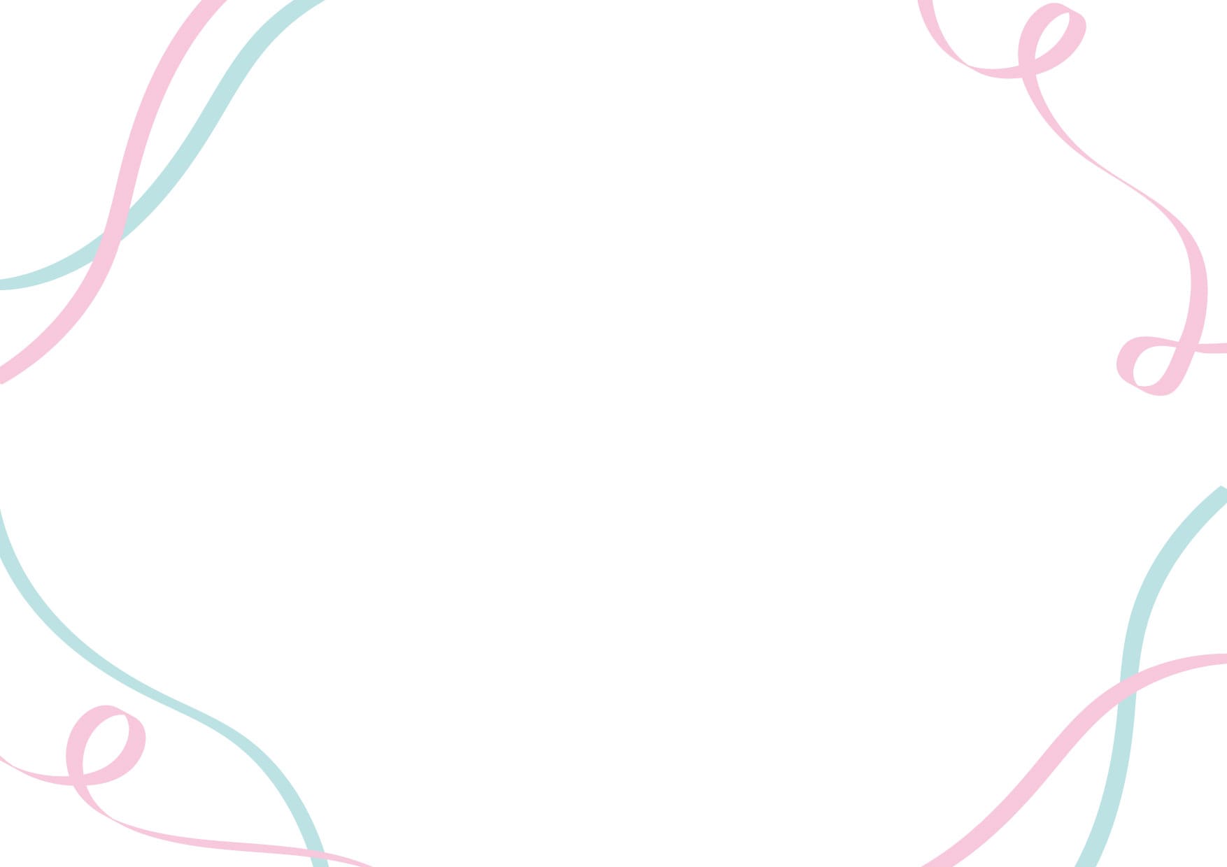 可愛いイラスト無料｜リボン　背景　ピンク色　水色 − free illustration Ribbon background pink color light blue