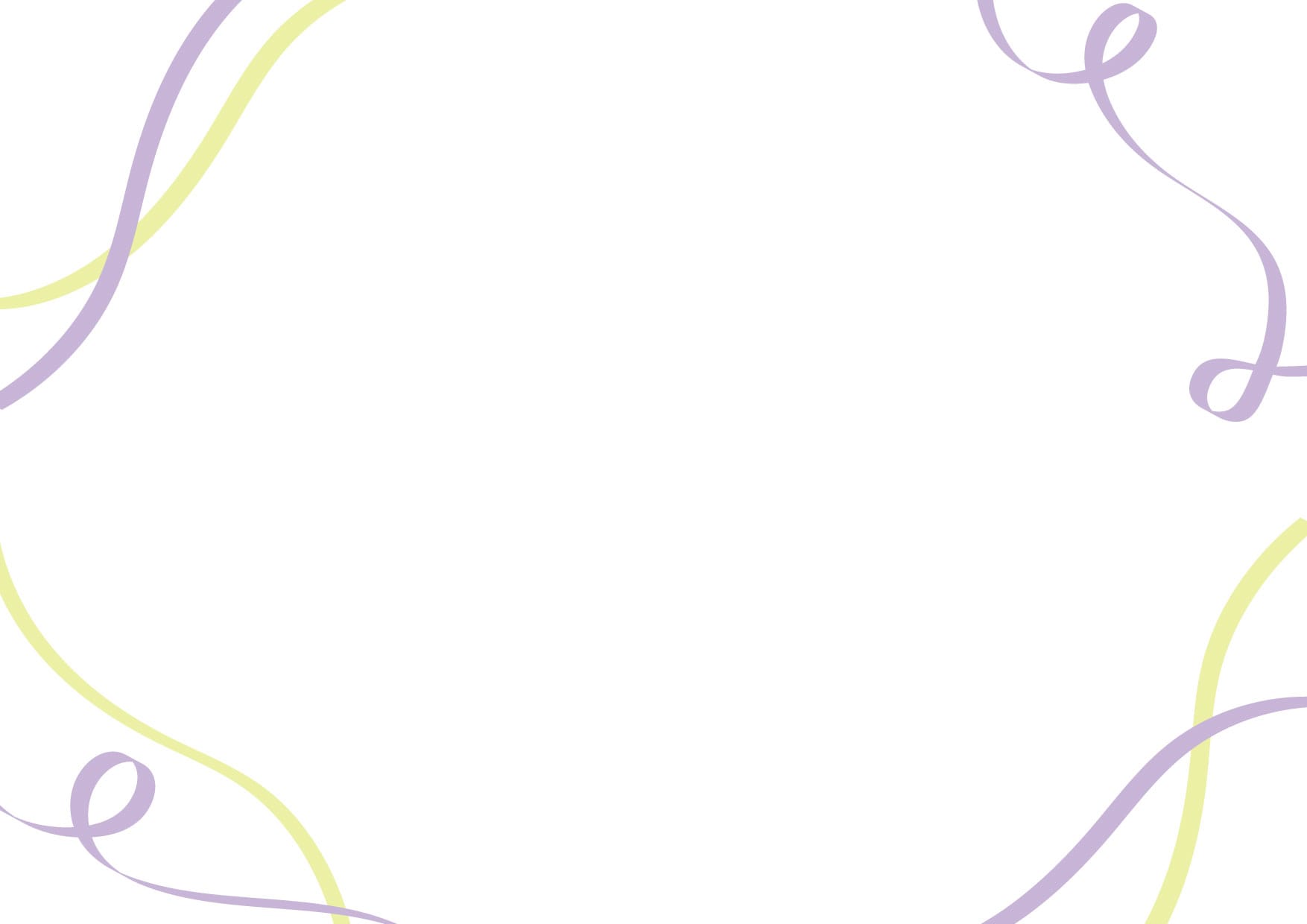 可愛いイラスト無料｜リボン　背景　紫色　黄色 − free illustration  Ribbon background purple yellow