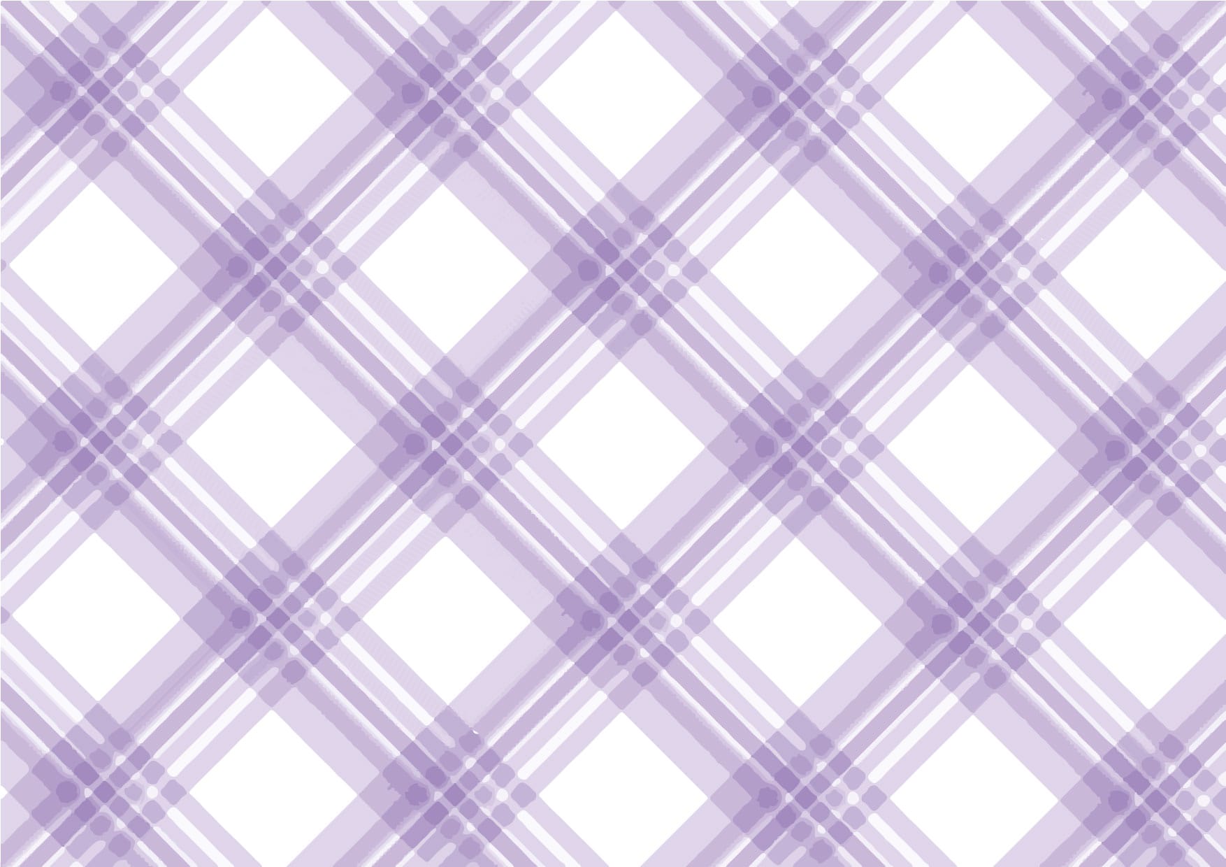 可愛いイラスト無料｜手書き　チェック柄　紫色　背景2 − free illustration  Handwritten check pattern purple background