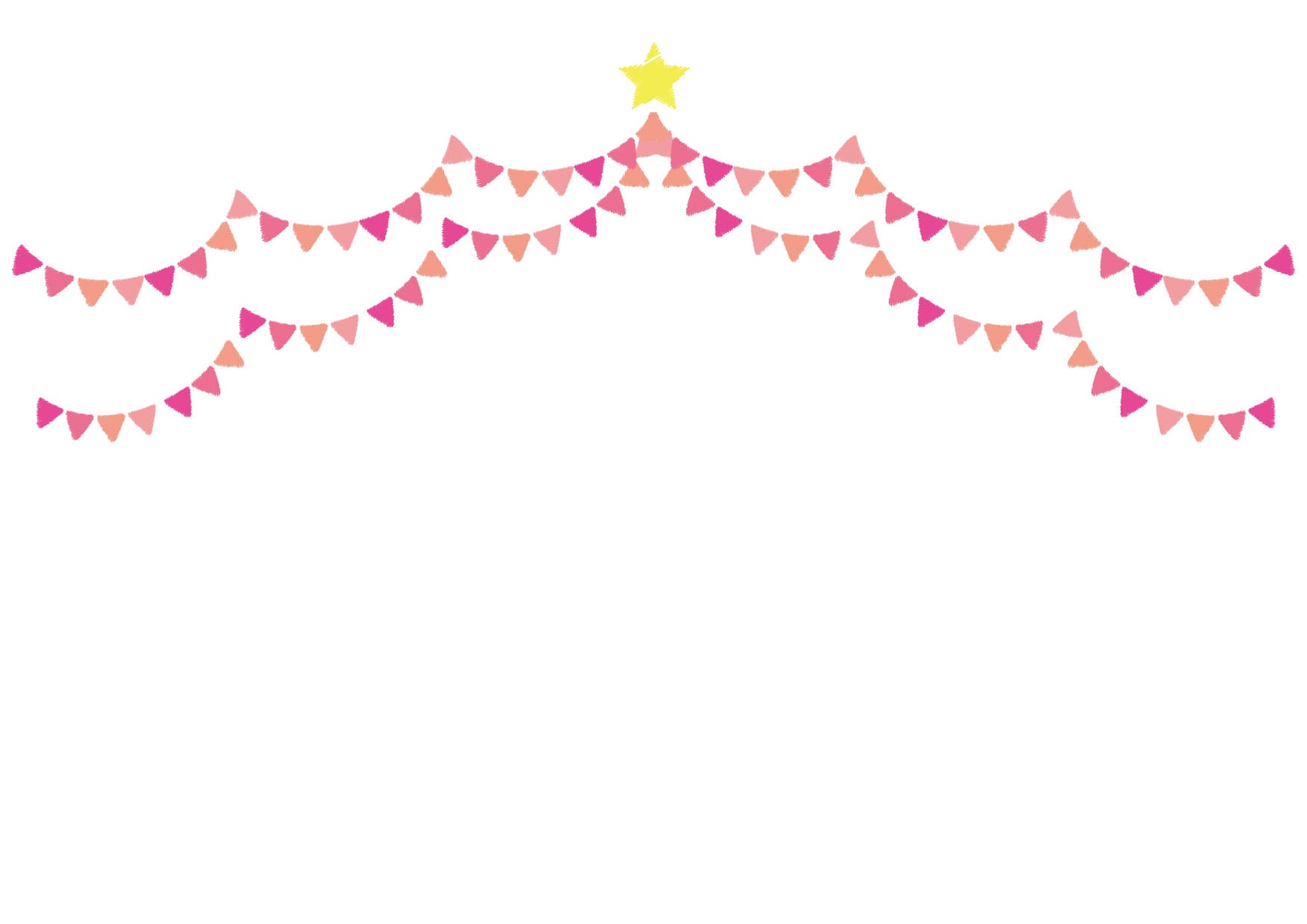 可愛いイラスト無料｜フラッグ　ピンク色　背景 − free illustration  Flag pink background