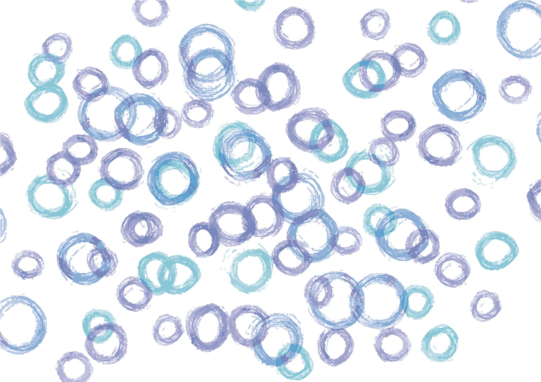 可愛いイラスト無料｜手書き　泡　青色　背景 − free illustration  Handwritten bubbles blue background