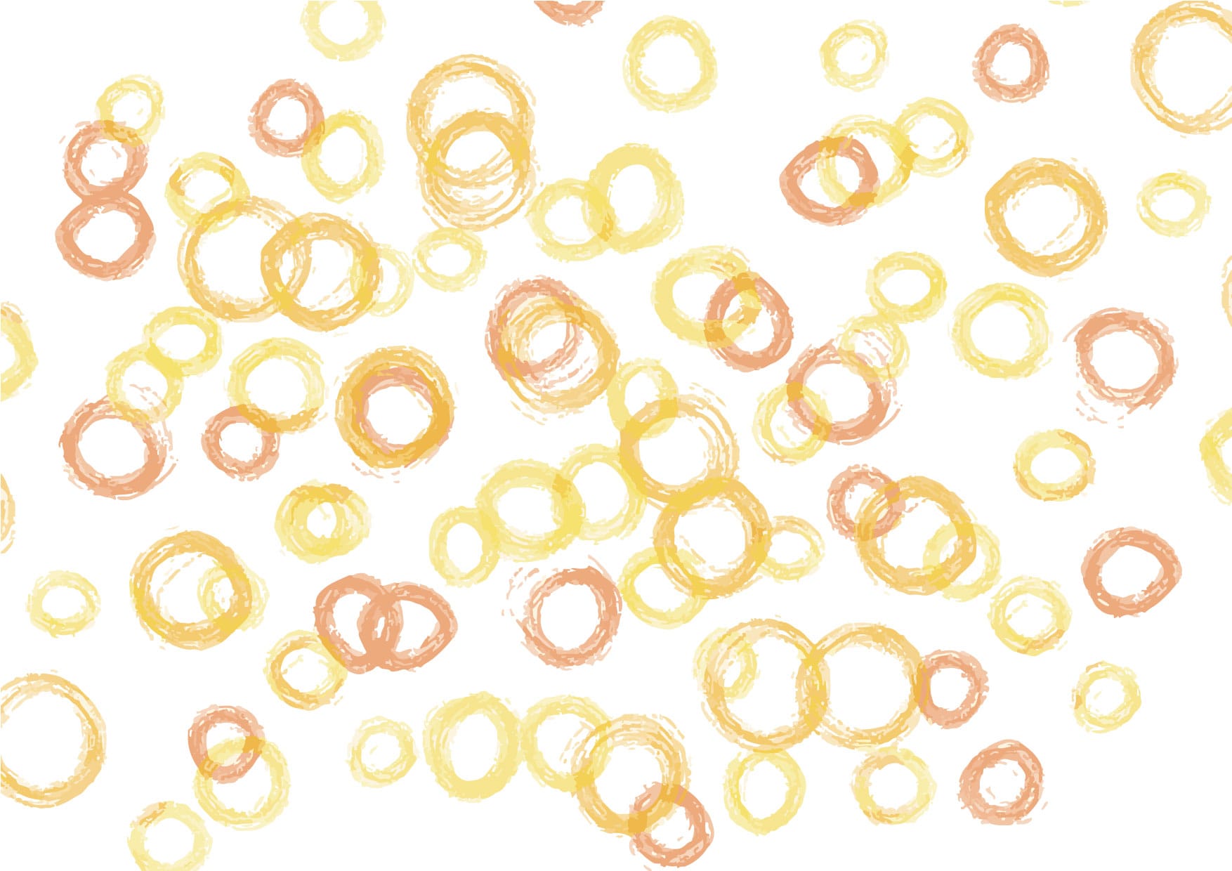 可愛いイラスト無料｜手書き　泡　黄色　背景 − free illustration Handwritten bubble yellow background