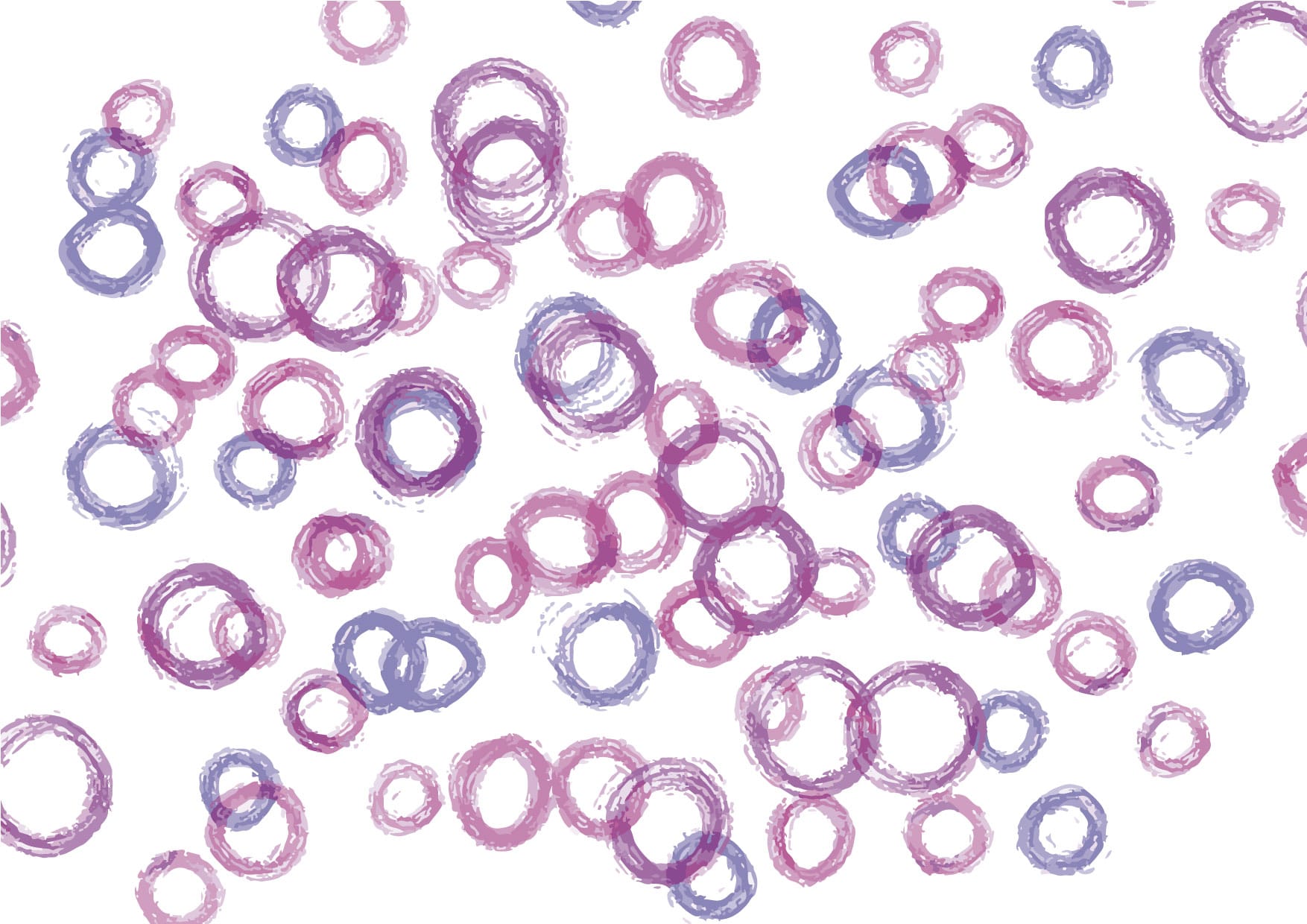 可愛いイラスト無料｜手書き　泡　紫色　背景 − free illustration  Handwritten bubble purple background