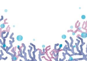 珊瑚（さんご）　背景　紫色　イラスト　無料