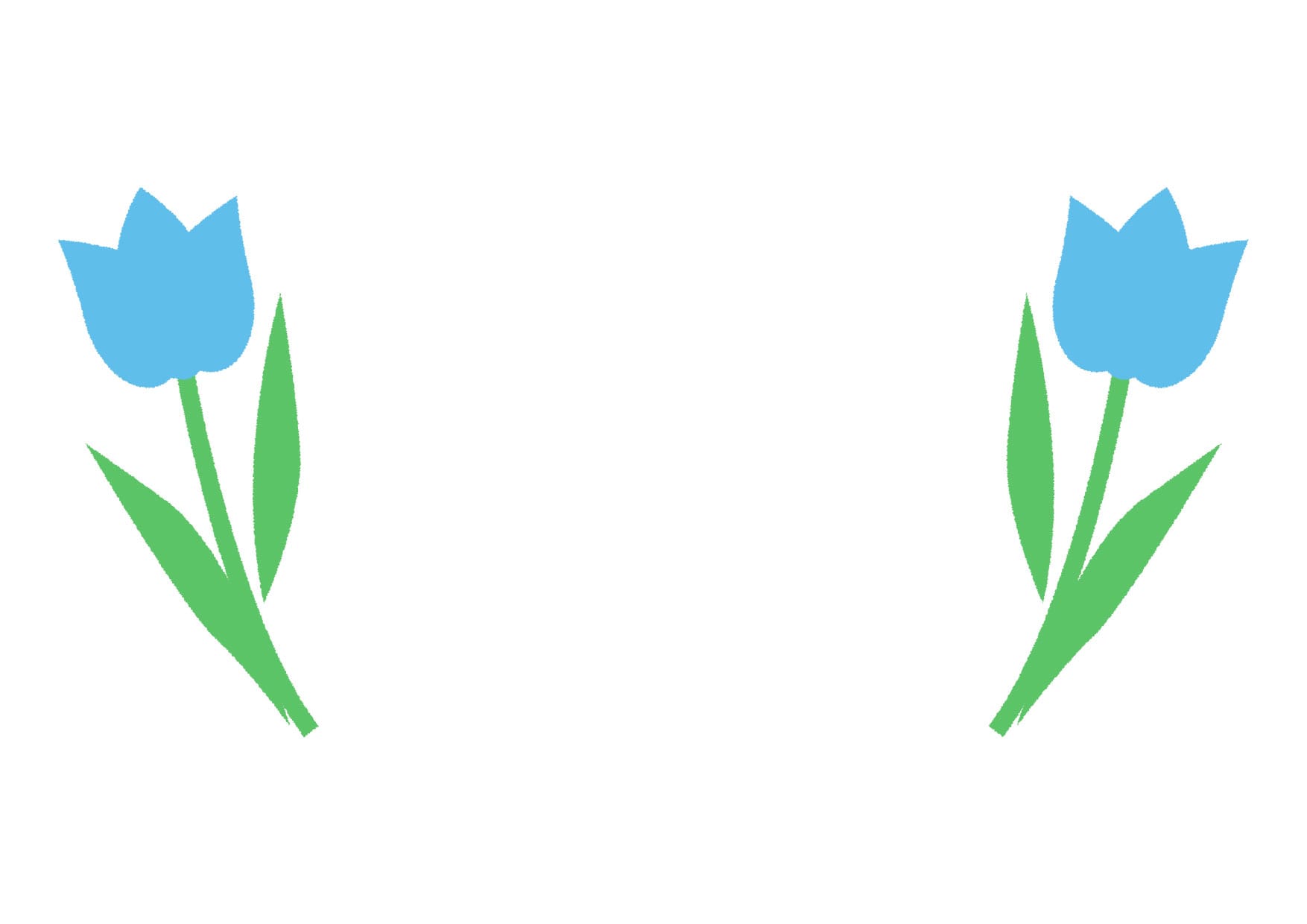 可愛いイラスト無料 チューリップ 青色 背景 Free Illustration Tulip Blue Background 公式 イラスト 素材サイト イラストダウンロード