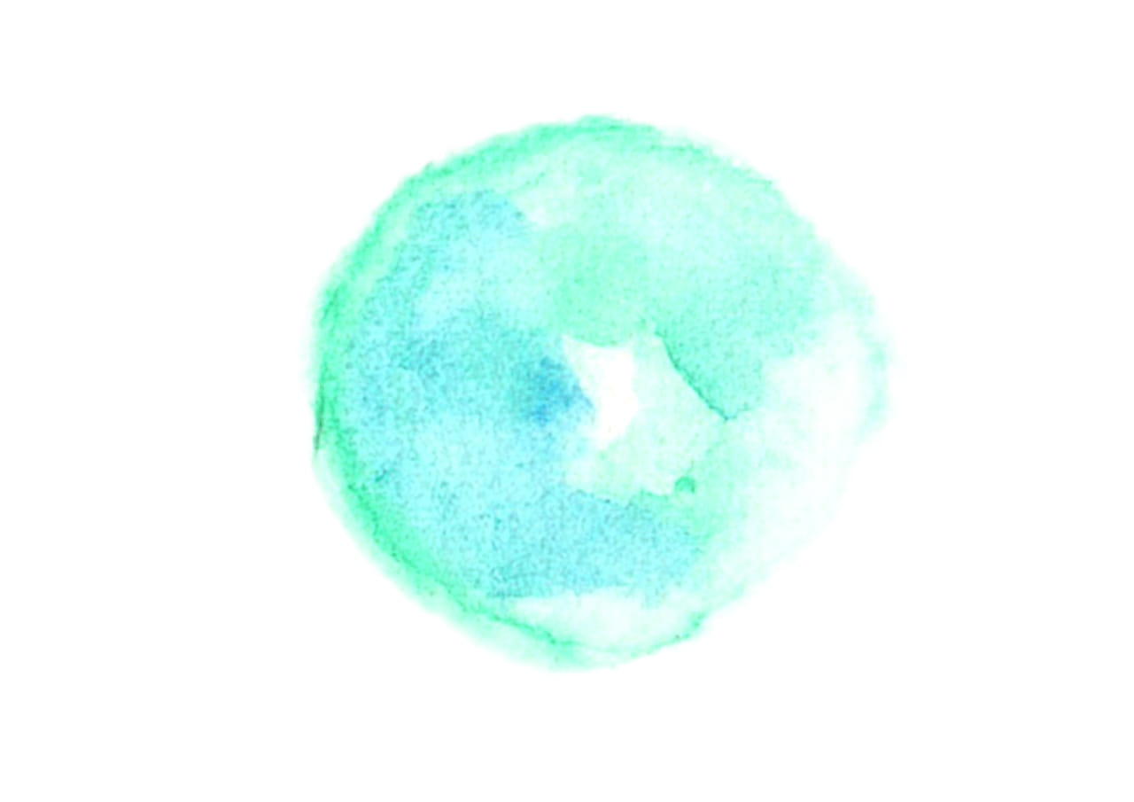 可愛いイラスト無料 水彩 背景 円 緑色 にじみ 公式 イラストダウンロード