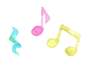 可愛いイラスト無料 音符 音楽 ４分休符 水色 公式 イラストダウンロード