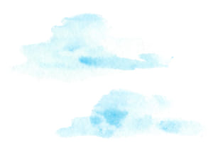 水彩　雲　イラスト　無料