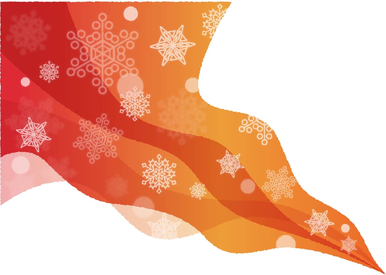 手書きイラスト無料 雪の結晶 風 グラデーション 背景 赤色 公式 イラスト素材サイト イラストダウンロード
