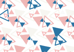 かわいい　背景　三角形　ピンク色　イラスト　無料