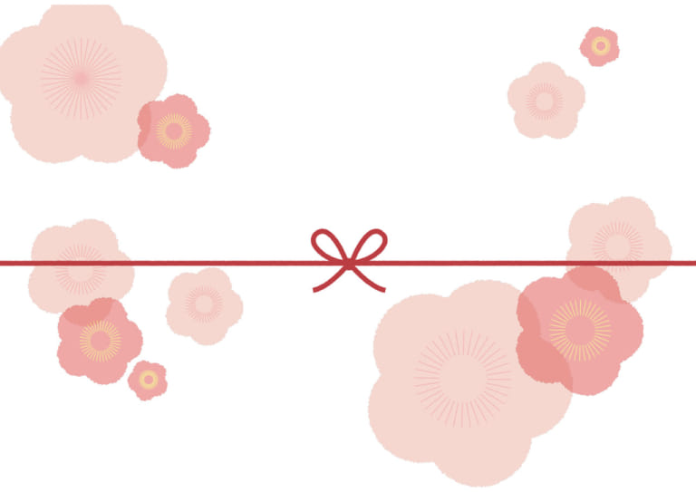 可愛いイラスト無料 のし紙 大きな桃の花 カジュアル 公式 イラスト素材サイト イラストダウンロード