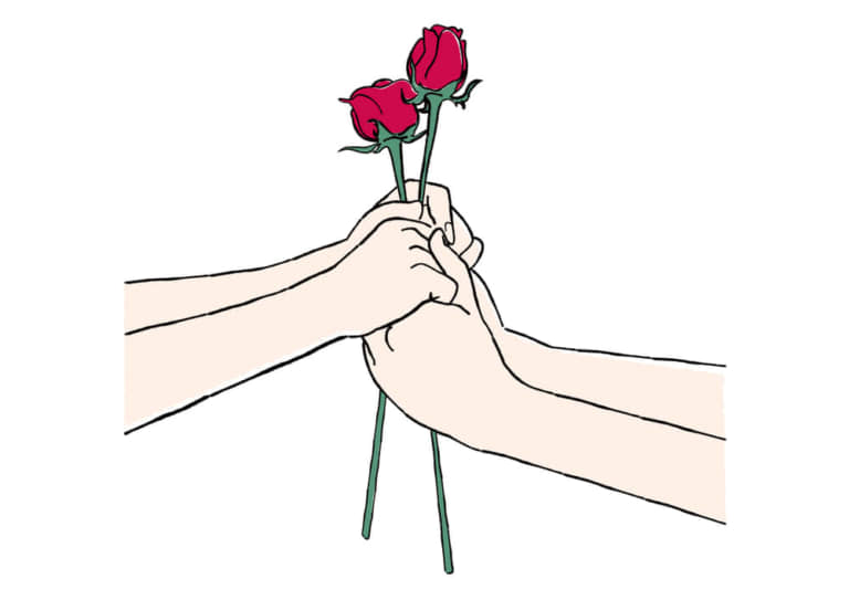 手書きイラスト無料 手書き プロポーズ バラの花 公式 イラスト素材サイト イラストダウンロード