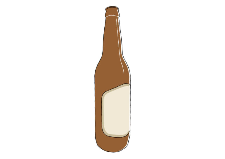 ビール瓶 公式 無料イラストの イラストダウンロード