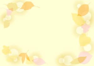 葉っぱの背景　黄色　イラスト　無料