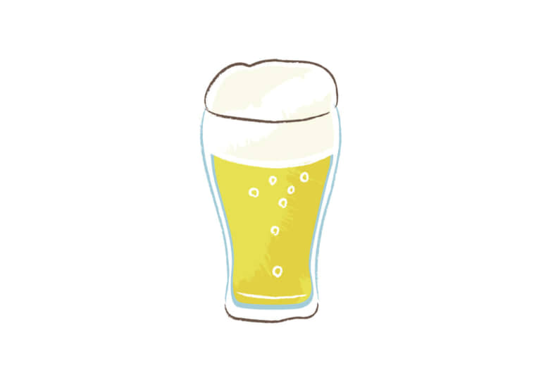 手書きイラスト無料 ビール グラス 公式 イラストダウンロード