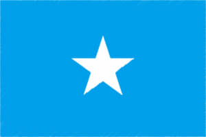 国旗 イラスト 無料｜ソマリア連邦共和国の国旗