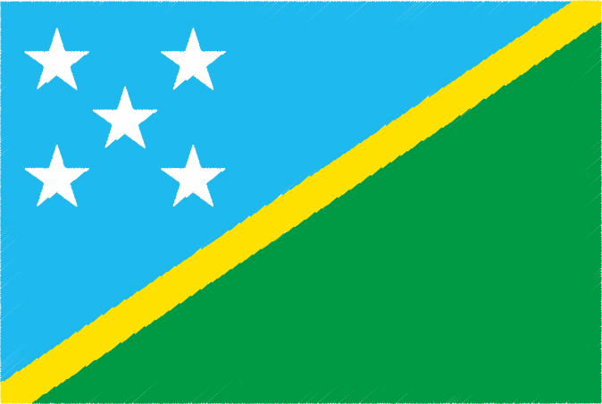 国旗 イラスト 無料｜ソロモン諸島の国旗
