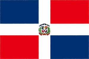 国旗 イラスト 無料｜ドミニカ共和国の国旗