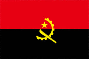国旗 イラスト 無料｜アンゴラ共和国の国旗