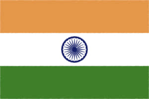 国旗 イラスト 無料｜インドの国旗