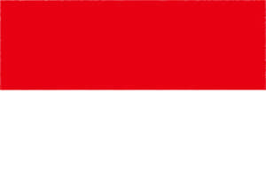 国旗 イラスト 無料｜インドネシア共和国の国旗