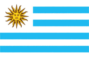 国旗 イラスト 無料｜ウルグアイ東方共和国の国旗