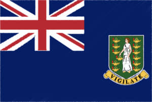 国旗 イラスト 無料｜英領ヴァージン諸島の国旗