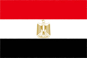 国旗 イラスト 無料｜エジプト・アラブ共和国の国旗