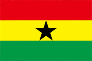 国旗 イラスト 無料｜ガーナ共和国の国旗