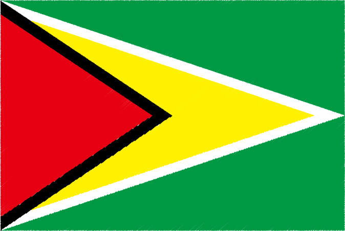 国旗 イラスト 無料｜ガイアナ共和国の国旗