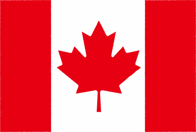 国旗 イラスト 無料｜カナダの国旗