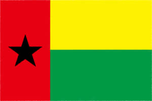 国旗 イラスト 無料｜ギニアビサウ共和国の国旗