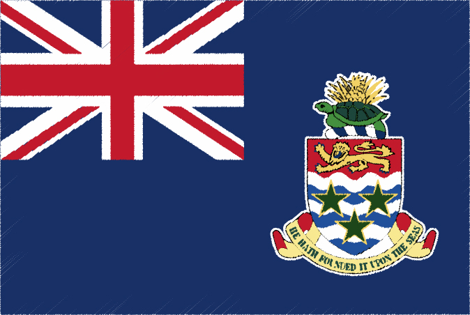 国旗 イラスト 無料｜ケイマン諸島の国旗