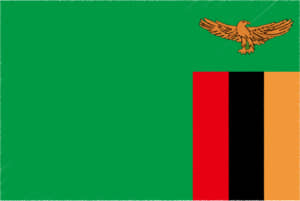 国旗 イラスト 無料｜ザンビア共和国の国旗