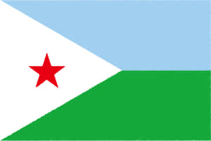 国旗 イラスト 無料｜ジブチ共和国の国旗