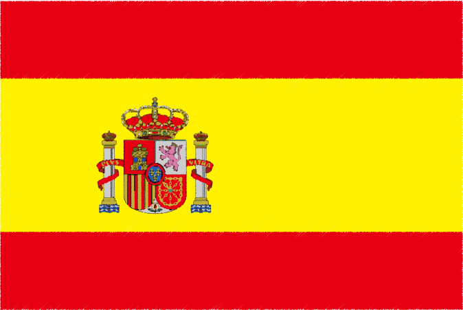 国旗 イラスト 無料｜スペインの国旗