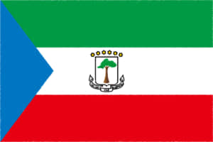 国旗 イラスト 無料｜赤道ギニア共和国の国旗