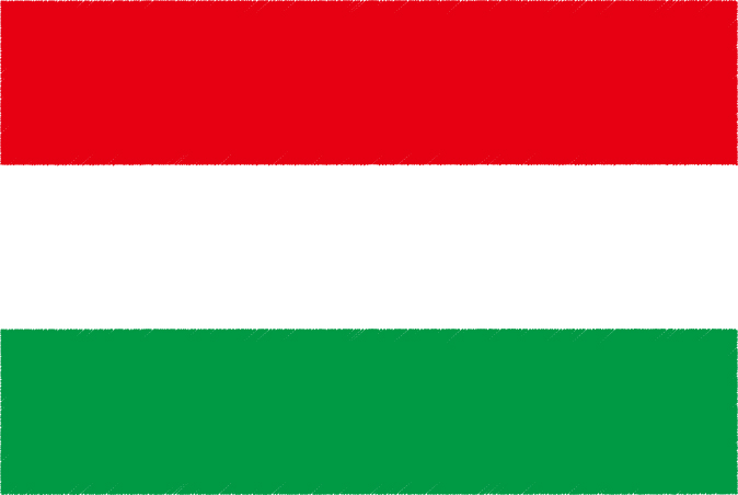 国旗 イラスト 無料｜ハンガリーの国旗