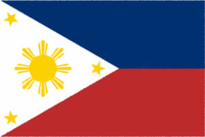 国旗 イラスト 無料｜フィリピン共和国の国旗