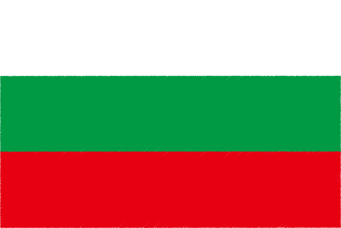 国旗 イラスト 無料｜ブルガリア共和国の国旗