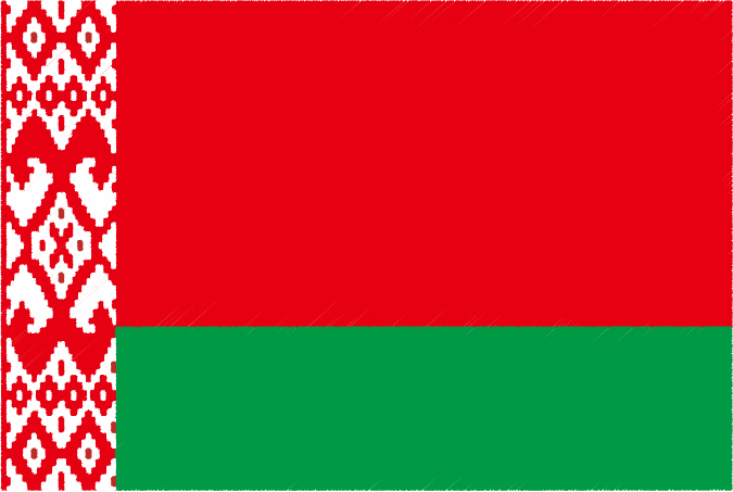 国旗 イラスト 無料｜ベラルーシ共和国の国旗