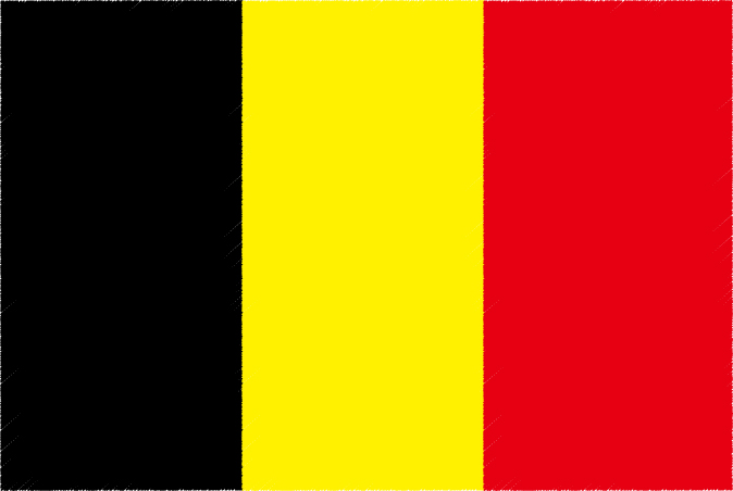 国旗 イラスト 無料｜ベルギー王国の国旗