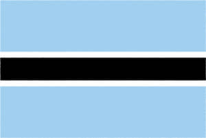 国旗 イラスト 無料｜ボツワナ共和国の国旗