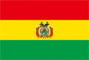 国旗 イラスト 無料｜ボリビア多民族国の国旗