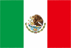 国旗 イラスト 無料｜メキシコ合衆国の国旗