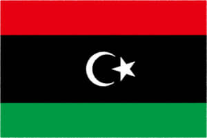 国旗 イラスト 無料｜リビアの国旗