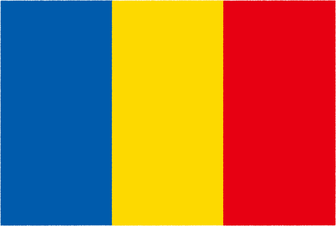 国旗 イラスト 無料｜ルーマニアの国旗