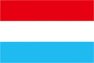 国旗 イラスト 無料｜ルクセンブルク大公国の国旗