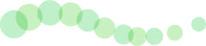可愛いイラスト無料｜罫線・ライン　丸の波ボーダー　緑色