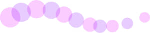 可愛いイラスト無料｜罫線・ライン　丸の波ボーダー　紫色